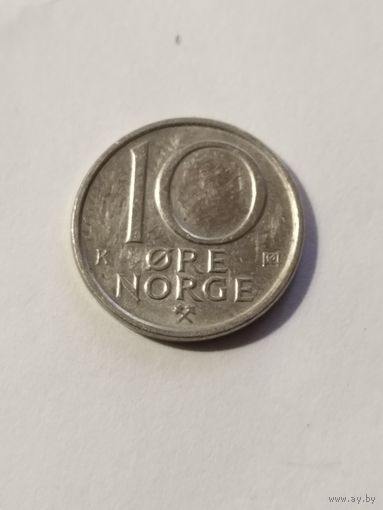 Норвегия 10 оре 1987