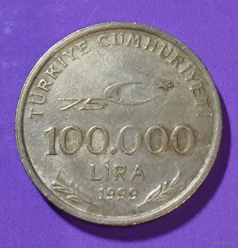 100 000 лир 1999 г  Турция