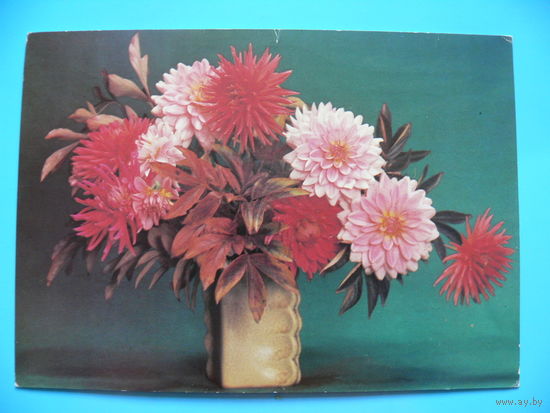 Художник Агладзе Н., Фотокомпозиция Мартьяхина С., Букет цветов, 1985, подписана.