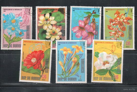 Гвинея Экваториальная-1979 , гаш. , Флора, Цветы (полная серия)