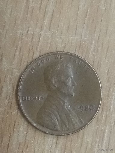 1 цент 1980 США