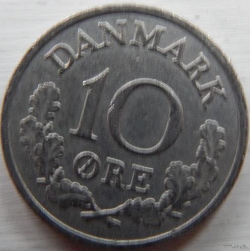 Дания 10 оре 1965 год