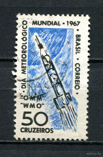 Бразилия - 1967 - Всемирный метеорологический день - [Mi. 1128] - полная серия - 1 марка. Гашеная.  (Лот 16CJ)