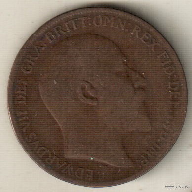 Великобритания 1 пенни 1908