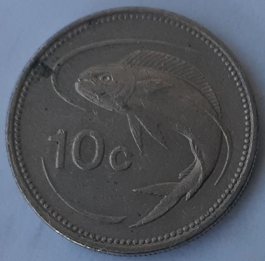 Мальта 10 центов 1995 (4-13-17)