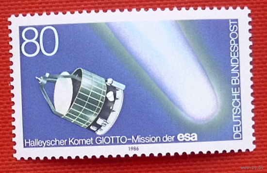 Германия. ФРГ. Комета Галлея ( 1 марка ) 1985 года.