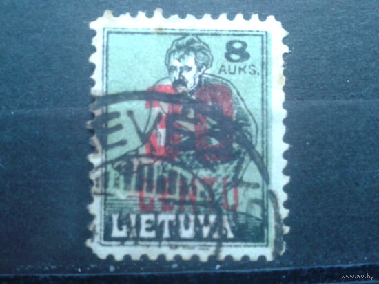 Литва, 1922, Стандарт 30с на 8А