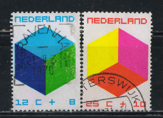 Нидерланды 1970 Вып Для детей Кубики #951,954
