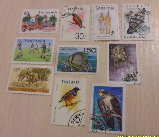 10 марок Танзании - лот 12