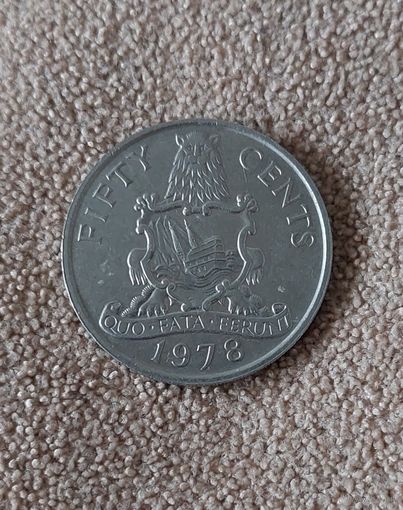 Бермудские острова 50 центов, 1978 Елизавета II