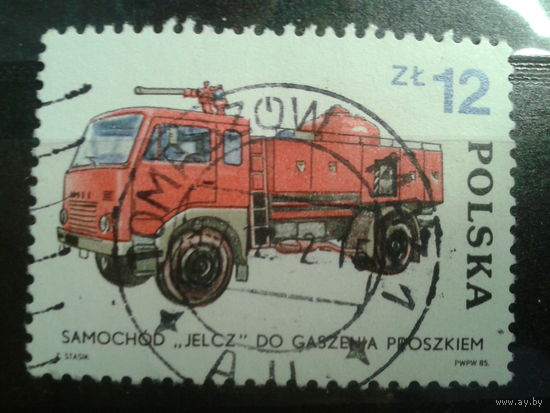 Польша, 1985, Пожарная машина