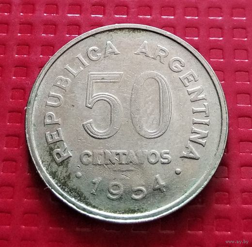 Аргентина 50 сентаво 1954 г. #41343