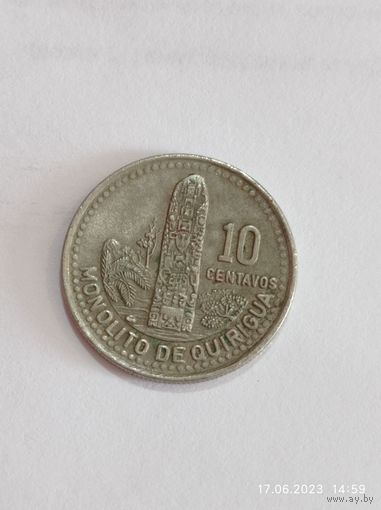 Гватемала 10 сентаво 1993  года .