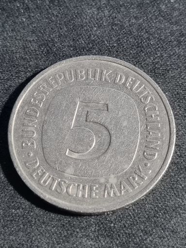 Германия  5 марок 1980 F