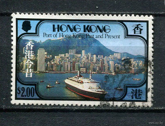 Британский Гонконг - 1982 - Порт 2$ - [Mi.383] - 1 марка. Гашеная.  (LOT AH33)