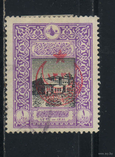 Османская Имп Турция 1916 50 летие почты в Константинополе Старое здание почты в Стамбуле Надп #381C