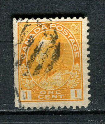 Канада - 1922/1935 - Король Георг V 1С - [Mi.105E] - 1 марка. Гашеная.  (Лот 25DY)-T2P16