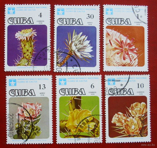 Куба. Кактусы. ( 6 марок ) 1978 года. 4-18.