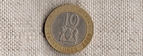 Кения 10 шиллингов 2009/биметалл/(Li)