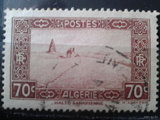 Алжир колония Франции 1939 Стандарт, пустыня Сахара 70с