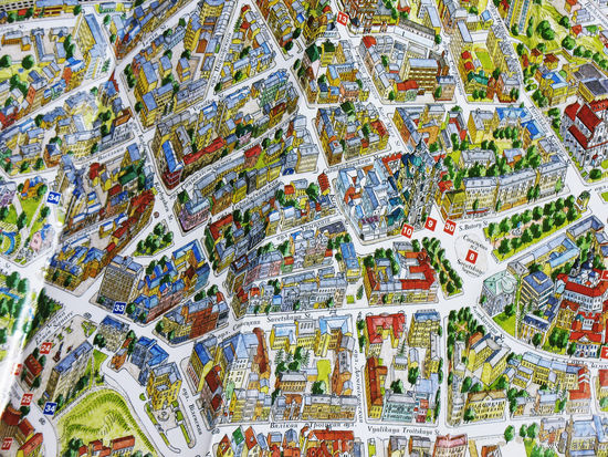 История путешествий: Художественная карта-схема "Гродна"