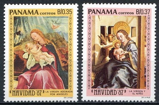 Панама 1987 Живопись Рождество 2 м. н/с MNH (ОРЛ