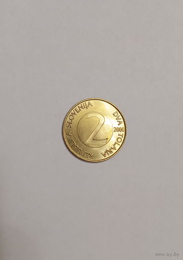 Словения / 2 толара / 2000 год