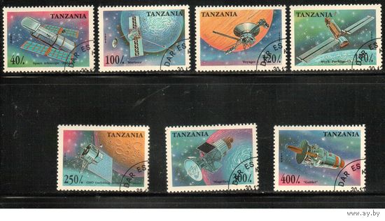 Танзания-1994(Мих.2017-2023)  гаш. , Космос (полная серия)