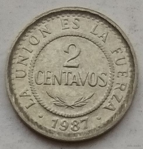 Боливия 2 сентаво 1987 г.