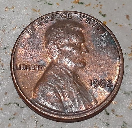 США 1 цент, 1982 Lincoln Cent Без отметки монетного двора (4-10-52)