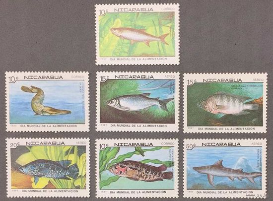 Никарагуа 1987г Рыбы