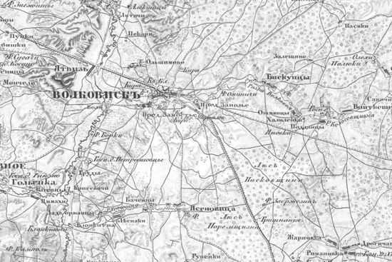 Старая карта 1850 вся Беларусь GPS