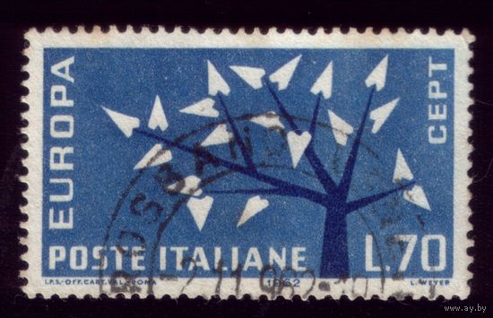 1 марка 1962 год Италия Европа СЕПТ 1130