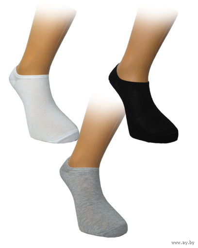 Носки укороченные мужские 1 пара рр 41-44 чёрные