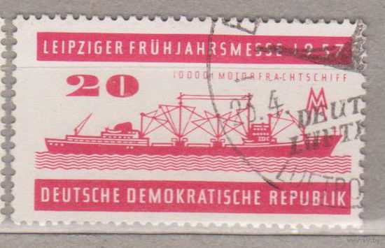 Флот корабли Германия ГДР 1957  год лот 1019