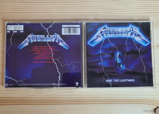 Metallica - Ride The Lightning (CD, UK & Europe, лицензия) Vertigo Phonogram 838 140-2 Reissue