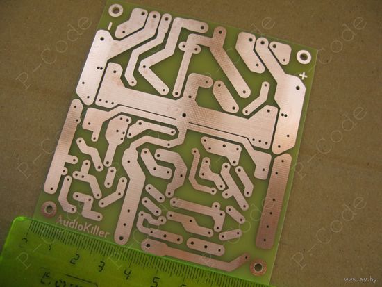 Печатная плата усилителя НЧ на полевых транзисторах (AudioKiller)
