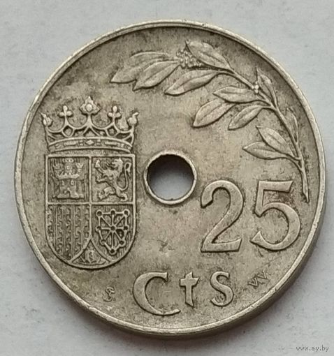 Испания 25 сентимо 1937 г.