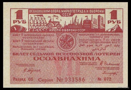 [КОПИЯ] Лотерея 7-я ОСОАВИАХИМА 1 руб. 1932 г.