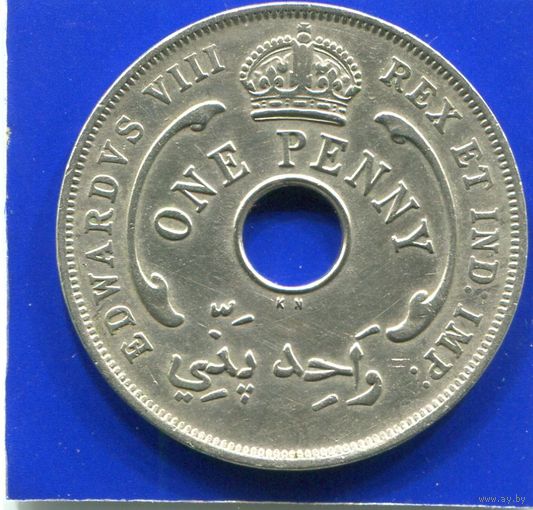 Британская Западная Африка 1 пенни 1936 KN