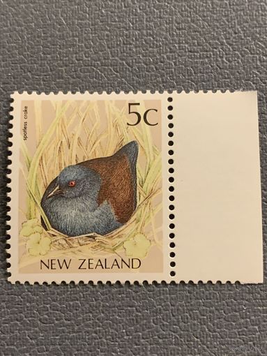 Новая Зеландия 1991. Фауна. Птицы. Spotless Crocke