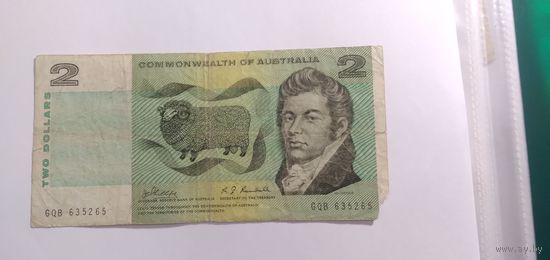 2 доллара австралия