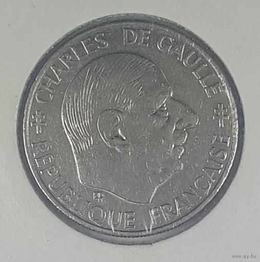 Франция 1 франк 1988г 30 лет Пятой Республике