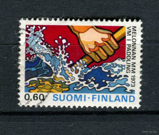 Финляндия - 1973 - Чемпионат мира по гребле на каноэ - [Mi. 727] - полная серия - 1 марка. Гашеная.  (Лот 182AP)