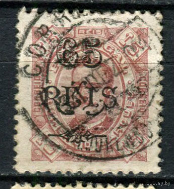 Португальские колонии - Лоренсу-Маркиш - 1902 - Надпечатка 65 REIS на 15R - [Mi.54] - 1 марка. Гашеная.  (Лот 113AQ)
