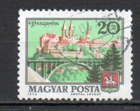 Стандартный выпуск Архитектура Венгрия 1973 год серия из 1 марки