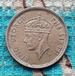 Малайзия 10 центов 1957 года. Георг V.