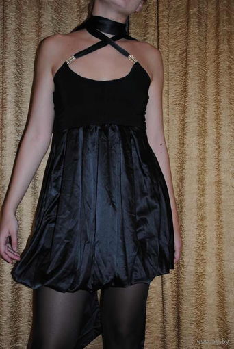 Чёрное женское фирменное вечернее платье Seam creative line"БЕАТРИС",размер-(42/44),-на рост 164-175. НОВОЕ/Фабричная ТУРЦИЯ.