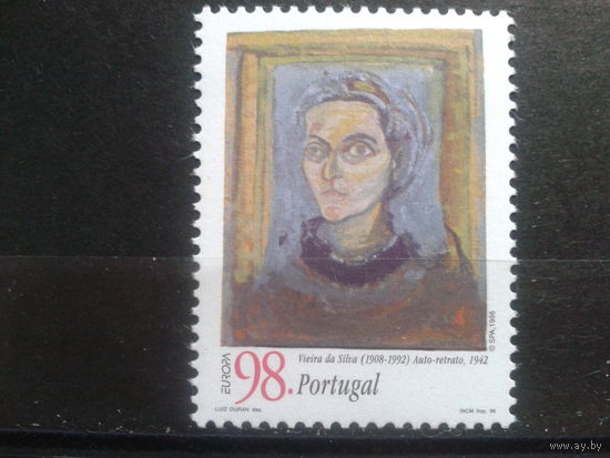 Португалия 1996 Европа, художница, автопортрет** Михель-2,5 евро