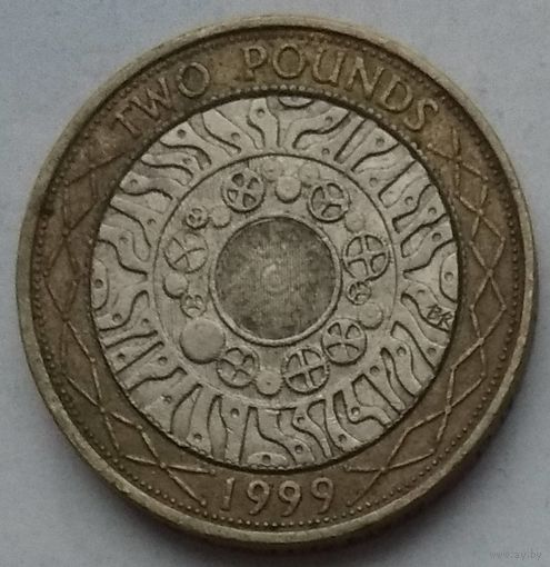 Великобритания 2 фунта 1999 г.